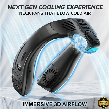 Neck Fan with Large Cooling Plate – 6000mAh Battery