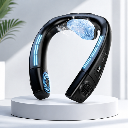 Neck Fan with Large Cooling Plate – 6000mAh Battery