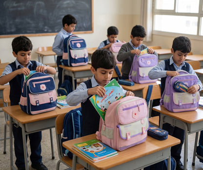 Premium Multi-Pocket Kids School Bag – Ergonomic & Waterproof