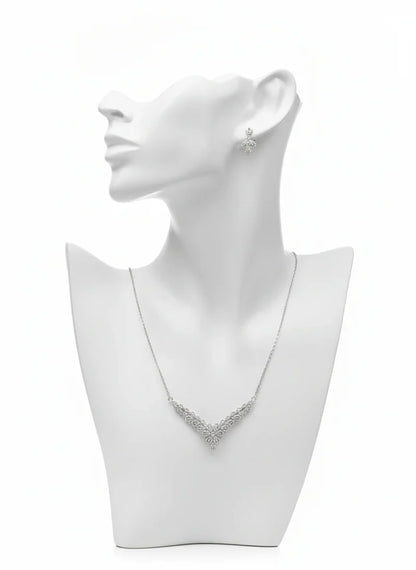 Crystal Leaf Jewelry Set