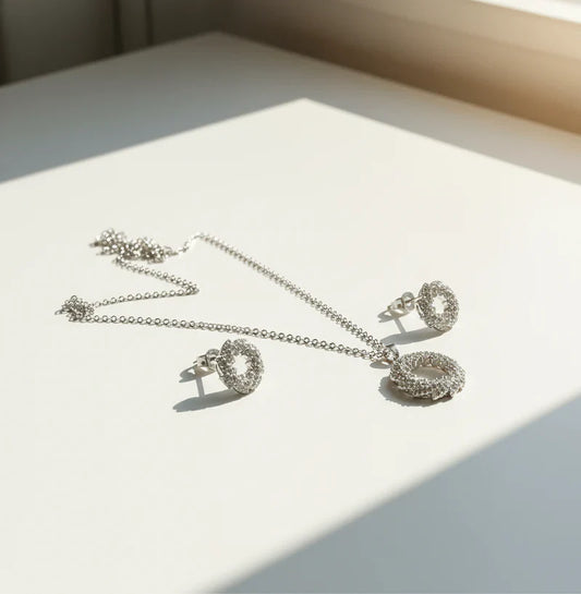Royal Crown Circle Jewelry Set